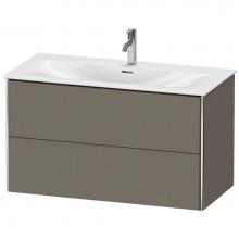 Duravit XS432509090 - Duravit XSquare Vanity Unit Wall-Mounted  Flannel Gray Satin Matte