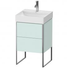 Duravit XS443900909 - Duravit XSquare Floor Standing Vanity Unit  Light Blue Matte