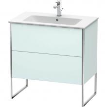 Duravit XS444600909 - Duravit XSquare Floor Standing Vanity Unit  Light Blue Matte