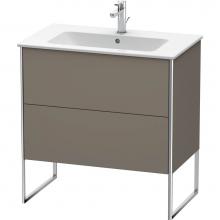 Duravit XS444609090 - Duravit XSquare Floor Standing Vanity Unit  Flannel Gray Satin Matte