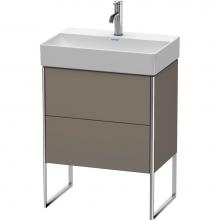 Duravit XS445309090 - Duravit XSquare Floor Standing Vanity Unit  Flannel Gray Satin Matte