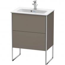 Duravit XS445409090 - Duravit XSquare Floor Standing Vanity Unit  Flannel Gray Satin Matte