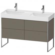 Duravit XS445609090 - Duravit XSquare Floor Standing Vanity Unit  Flannel Gray Satin Matte