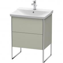 Duravit XS446006060 - Duravit XSquare Floor Standing Vanity Unit  Taupe Satin Matte