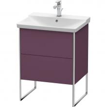 Duravit XS446009494 - Duravit XSquare Floor Standing Vanity Unit  Aubergine Satin Matte