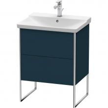 Duravit XS446009898 - Duravit XSquare Floor Standing Vanity Unit  Night Blue Satin Matte