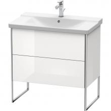 Duravit XS446108585 - Duravit XSquare Floor Standing Vanity Unit  White High Gloss