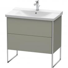 Duravit XS446109292 - Duravit XSquare Floor Standing Vanity Unit  Stone Gray Satin Matte