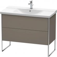 Duravit XS446209090 - Duravit XSquare Floor Standing Vanity Unit  Flannel Gray Satin Matte