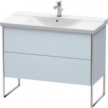 Duravit XS446209797 - Duravit XSquare Floor Standing Vanity Unit  Light Blue Satin Matte