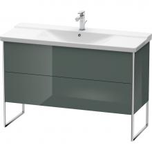 Duravit XS446303838 - Duravit XSquare Floor Standing Vanity Unit  Dolomiti Gray High Gloss