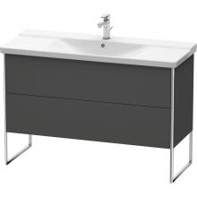 Duravit XS446304949 - Duravit XSquare Floor Standing Vanity Unit  Graphite Matte