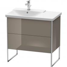 Duravit XS446408989 - Duravit XSquare Floor Standing Vanity Unit  Flannel Gray High Gloss