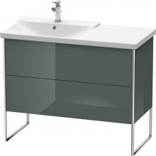 Duravit XS446503838 - Duravit XSquare Floor Standing Vanity Unit  Dolomiti Gray High Gloss