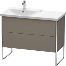 Duravit XS446509090 - Duravit XSquare Floor Standing Vanity Unit  Flannel Gray Satin Matte