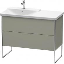 Duravit XS446509292 - Duravit XSquare Floor Standing Vanity Unit  Stone Gray Satin Matte