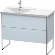 Duravit XS446509797 - Duravit XSquare Floor Standing Vanity Unit  Light Blue Satin Matte