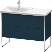 Duravit XS446509898 - Duravit XSquare Floor Standing Vanity Unit  Night Blue Satin Matte