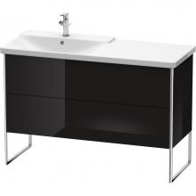 Duravit XS446604040 - Duravit XSquare Floor Standing Vanity Unit  Black High Gloss