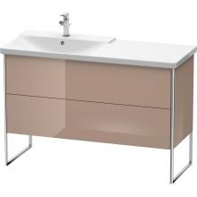 Duravit XS446608686 - Duravit XSquare Floor Standing Vanity Unit  Cappuccino High Gloss