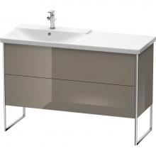 Duravit XS446608989 - Duravit XSquare Floor Standing Vanity Unit  Flannel Gray High Gloss