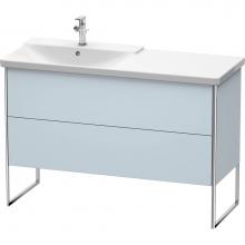 Duravit XS446609797 - Duravit XSquare Floor Standing Vanity Unit  Light Blue Satin Matte