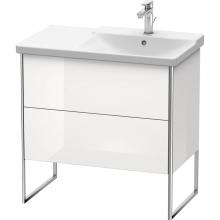 Duravit XS446702222 - Duravit XSquare Floor Standing Vanity Unit  White High Gloss