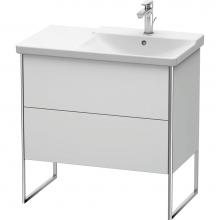 Duravit XS446703636 - Duravit XSquare Floor Standing Vanity Unit  White Satin Matte