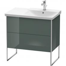 Duravit XS446703838 - Duravit XSquare Floor Standing Vanity Unit  Dolomiti Gray High Gloss