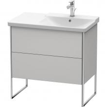 Duravit XS446703939 - Duravit XSquare Floor Standing Vanity Unit  Nordic White Satin Matte