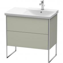 Duravit XS446706060 - Duravit XSquare Floor Standing Vanity Unit  Taupe Satin Matte