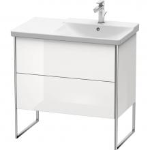 Duravit XS446708585 - Duravit XSquare Floor Standing Vanity Unit  White High Gloss