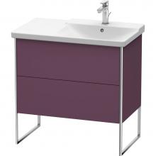 Duravit XS446709494 - Duravit XSquare Floor Standing Vanity Unit  Aubergine Satin Matte