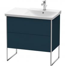 Duravit XS446709898 - Duravit XSquare Floor Standing Vanity Unit  Night Blue Satin Matte