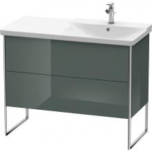 Duravit XS446803838 - Duravit XSquare Floor Standing Vanity Unit  Dolomiti Gray High Gloss