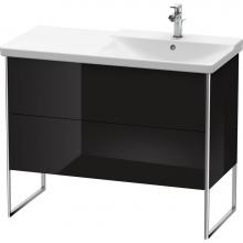 Duravit XS446804040 - Duravit XSquare Floor Standing Vanity Unit  Black High Gloss