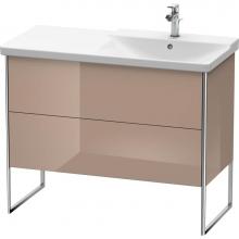 Duravit XS446808686 - Duravit XSquare Floor Standing Vanity Unit  Cappuccino High Gloss