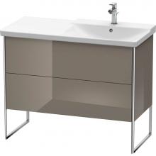 Duravit XS446808989 - Duravit XSquare Floor Standing Vanity Unit  Flannel Gray High Gloss