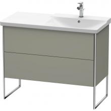 Duravit XS446809292 - Duravit XSquare Floor Standing Vanity Unit  Stone Gray Satin Matte