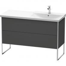 Duravit XS446904949 - Duravit XSquare Floor Standing Vanity Unit  Graphite Matte