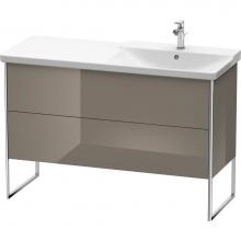 Duravit XS446908989 - Duravit XSquare Floor Standing Vanity Unit  Flannel Gray High Gloss