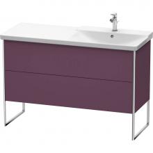 Duravit XS446909494 - Duravit XSquare Floor Standing Vanity Unit  Aubergine Satin Matte