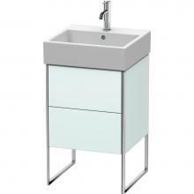 Duravit XS447200909 - Duravit XSquare Floor Standing Vanity Unit  Light Blue Matte