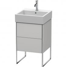 Duravit XS447203939 - Duravit XSquare Two Drawer Floorstanding Vanity Unit Nordic White