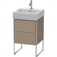 Duravit XS447207575 - Duravit XSquare Two Drawer Floorstanding Vanity Unit Linen