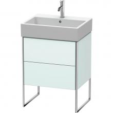 Duravit XS447300909 - Duravit XSquare Floor Standing Vanity Unit  Light Blue Matte