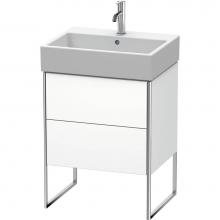 Duravit XS447301818 - Duravit XSquare Two Drawer Floorstanding Vanity Unit White