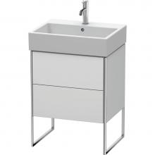 Duravit XS447303636 - Duravit XSquare Two Drawer Floorstanding Vanity Unit White