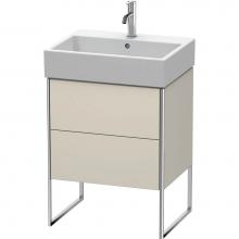 Duravit XS447309191 - Duravit XSquare Two Drawer Floorstanding Vanity Unit Taupe