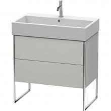 Duravit XS447500707 - Duravit XSquare Two Drawer Floorstanding Vanity Unit Concrete Gray